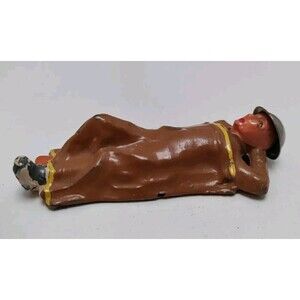 Vtg Barclay Manoil Soldier Relaxing Between Battles Lead Cast